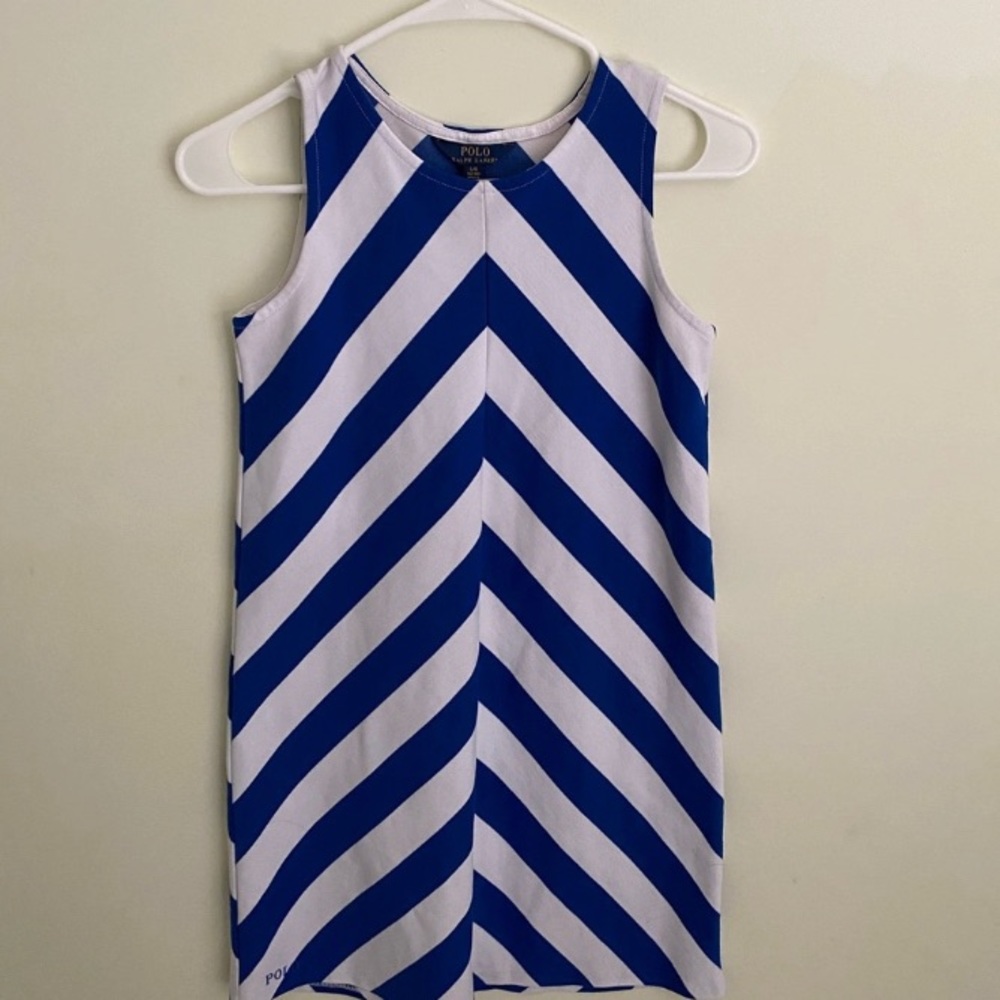 POLO RALPH LAUREN BIG GIRLS ChevronPontéKnitDress